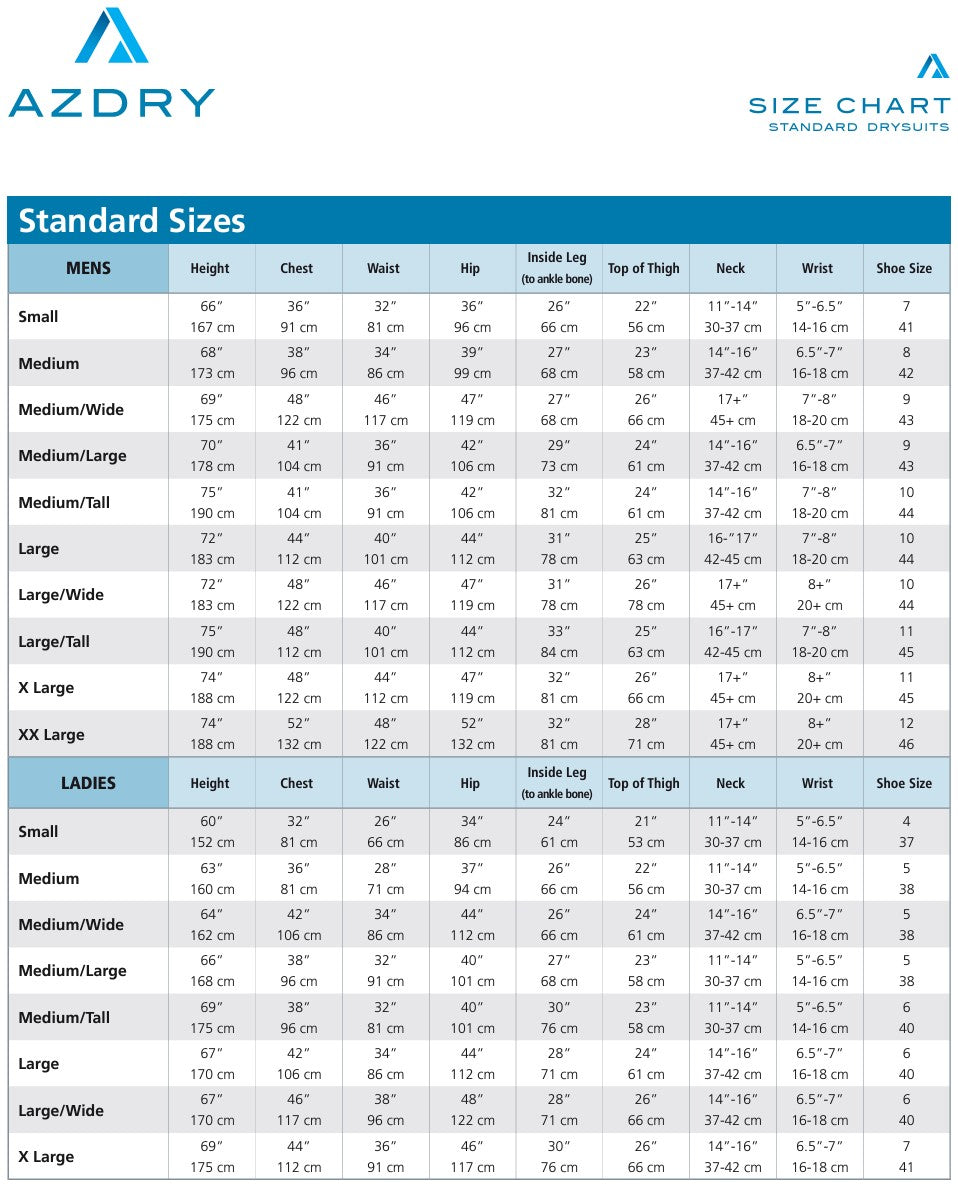 Azdry Polyester Pro Rear Entry Dry Suit