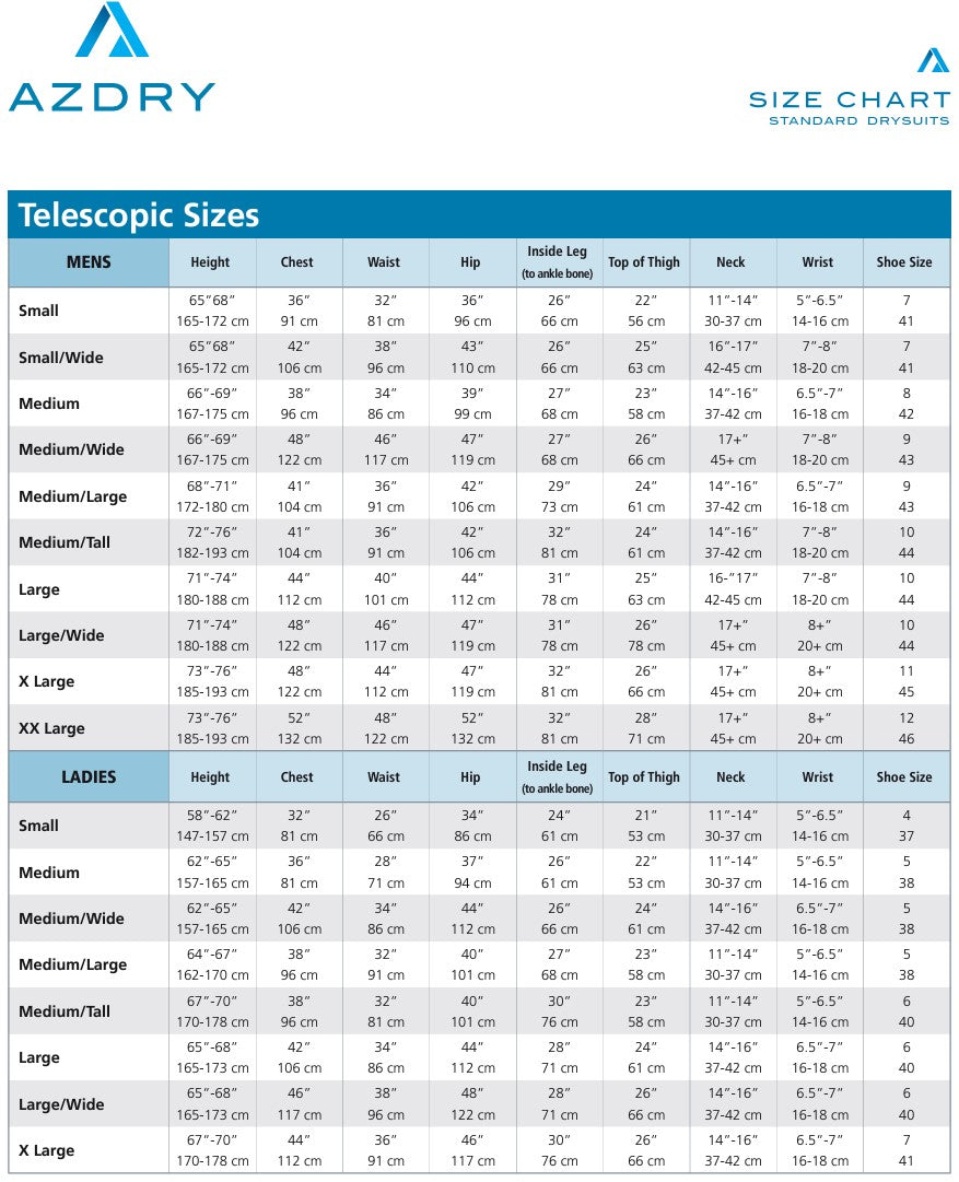 Azdry TECH-LIGHT Front Entry Dry Suit