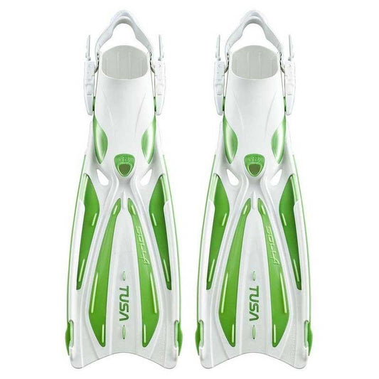 XS Tusa Green & White Solla SF-22 Dive Fins